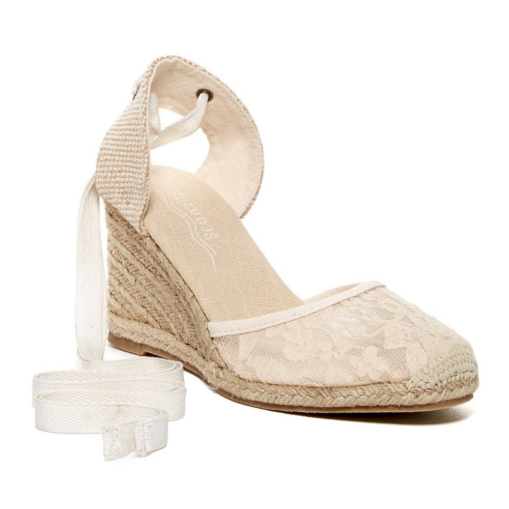 SOLUDOS New Wedge Lace Up Espadrille Sandal Women's 10 - Picture 2 of 11